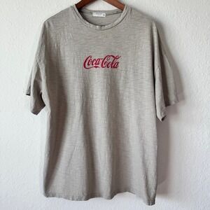 Noriter 2007 Coca-Cola Graphic Slub Knit T-Shirt Short‎ Sleeve Relaxed Fit